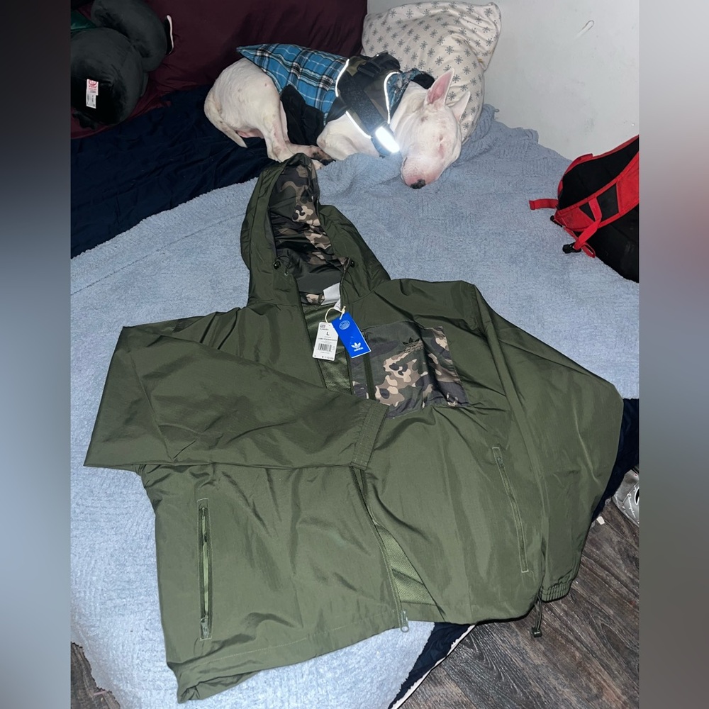 Adidas camo windbreaker